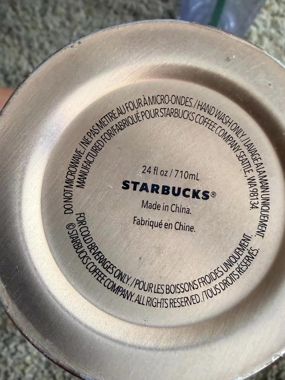 Starbucks Stainless Steel Black Travel Tumbler - Insulated Coffee Cup